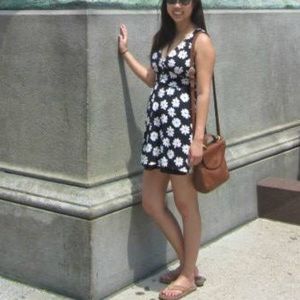 F21 Daisy Print Sun Dress